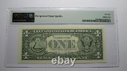 $1 1988A Radar Serial Number Federal Reserve Currency Bank Note Bill PMG UNC66