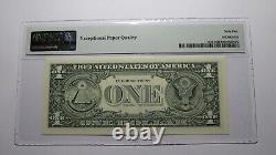 $1 1988 Radar Serial Number Federal Reserve Currency Bank Note Bill PMG UNC65EPQ