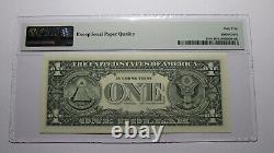$1 1988 Radar Serial Number Federal Reserve Currency Bank Note Bill PMG UNC65EPQ