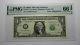 $1 1988 Radar Serial Number Federal Reserve Currency Bank Note Bill Pmg Unc66epq