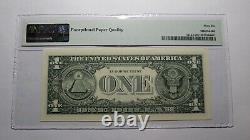 $1 1988 Radar Serial Number Federal Reserve Currency Bank Note Bill PMG UNC66EPQ
