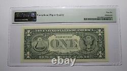 $1 1988 Radar Serial Number Federal Reserve Currency Bank Note Bill PMG UNC66EPQ