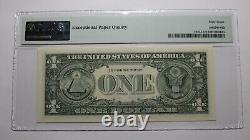 $1 1988 Radar Serial Number Federal Reserve Currency Bank Note Bill PMG UNC67EPQ