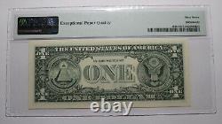 $1 1988 Radar Serial Number Federal Reserve Currency Bank Note Bill PMG UNC67EPQ