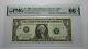 $1 1993 Repeater Serial Number Federal Reserve Currency Bank Note Bill Pmg Unc66