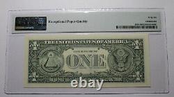 $1 1993 Repeater Serial Number Federal Reserve Currency Bank Note Bill PMG UNC66