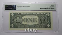 $1 1995 Radar Serial Number Federal Reserve Currency Bank Note Bill PMG UNC65EPQ