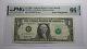 $1 1995 Radar Serial Number Federal Reserve Currency Bank Note Bill Pmg Unc66epq