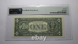 $1 1995 Radar Serial Number Federal Reserve Currency Bank Note Bill PMG UNC66EPQ