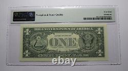 $1 1995 Radar Serial Number Federal Reserve Currency Bank Note Bill PMG UNC67EPQ