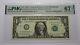 $1 1999 Repeater Serial Number Federal Reserve Currency Bank Note Bill Pmg Unc67