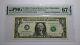 $1 2003a Repeater Serial Number Federal Reserve Currency Bank Note Bill Unc67epq