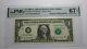 $1 2003a Repeater Serial Number Federal Reserve Currency Bank Note Bill Unc67epq