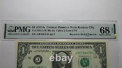 $1 2003A Repeater Serial Number Federal Reserve Currency Bank Note Bill UNC68EPQ