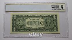 $1 2003 Radar Serial Number Federal Reserve Currency Bank Note Bill PCGS UNC67