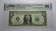 $1 2003 Radar Serial Number Federal Reserve Currency Bank Note Bill Pmg Unc66epq