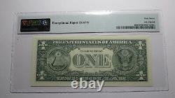 $1 2003 Radar Serial Number Federal Reserve Currency Bank Note Bill PMG UNC67EPQ