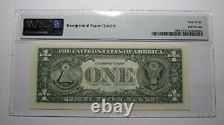 $1 2003 Radar Serial Number Federal Reserve Currency Bank Note Bill PMG UNC67EPQ