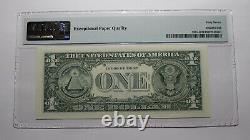 $1 2003 Radar Serial Number Federal Reserve Currency Bank Note Bill PMG UNC67EPQ