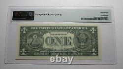 $1 2003 Radar Serial Number Federal Reserve Currency Bank Note Bill PMG UNC67EPQ