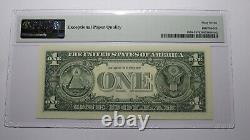 $1 2003 Radar Serial Number Federal Reserve Currency Bank Note Bill PMG UNC67EPQ