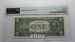 $1 2003 Radar Serial Number Federal Reserve Currency Bank Note Bill PMG UNC67EPQ