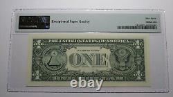 $1 2003 Radar Serial Number Federal Reserve Currency Bank Note Bill PMG UNC67EPQ