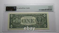 $1 2003 Radar Serial Number Federal Reserve Currency Bank Note Bill PMG UNC67EPQ