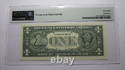 $1 2003 Radar Serial Number Federal Reserve Currency Bank Note Bill PMG UNC67EPQ