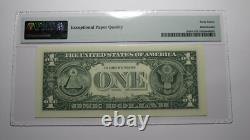 $1 2003 Radar Serial Number Federal Reserve Currency Bank Note Bill PMG UNC67EPQ