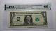 $1 2003 Repeater Serial Number Federal Reserve Currency Bank Note Bill Pmg Unc66