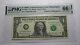 $1 2003 Repeater Serial Number Federal Reserve Currency Bank Note Bill Pmg Unc66