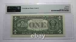 $1 2003 Repeater Serial Number Federal Reserve Currency Bank Note Bill PMG UNC66