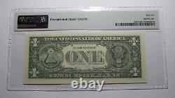 $1 2003 Repeater Serial Number Federal Reserve Currency Bank Note Bill PMG UNC66