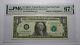 $1 2003 Repeater Serial Number Federal Reserve Currency Bank Note Bill Pmg Unc67