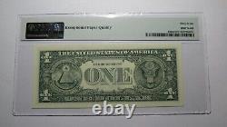 $1 2003 Repeater Serial Number Federal Reserve Currency Bank Note Bill PMG UNC67