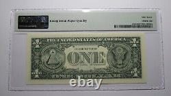 $1 2003 Repeater Serial Number Federal Reserve Currency Bank Note Bill PMG UNC67