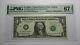 $1 2003 Repeater Serial Number Federal Reserve Currency Bank Note Bill Unc67epq