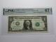 $1 2017 Radar Serial Number Federal Reserve Currency Bank Note Bill Pmg Unc67epq