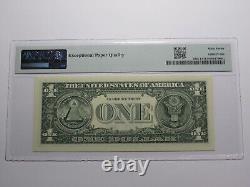$1 2017 Radar Serial Number Federal Reserve Currency Bank Note Bill PMG UNC67EPQ