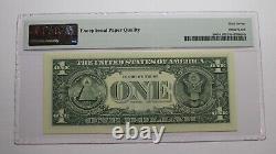 $1 2017 Radar Serial Number Federal Reserve Currency Bank Note Bill PMG UNC67EPQ