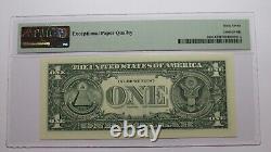 $1 2017 Radar Serial Number Federal Reserve Currency Bank Note Bill PMG UNC67EPQ