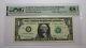$1 2017 Radar Serial Number Federal Reserve Currency Bank Note Bill Pmg Unc68epq