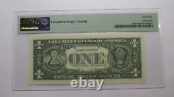 $1 2017 Radar Serial Number Federal Reserve Currency Bank Note Bill PMG UNC68EPQ