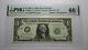$1 2017 Repeater Serial Number Federal Reserve Currency Bank Note Bill Pmg Unc66