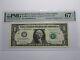 $1 2017 Repeater Serial Number Federal Reserve Currency Bank Note Bill Pmg Unc67