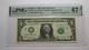 $1 2017 Repeater Serial Number Federal Reserve Currency Bank Note Bill Pmg Unc67