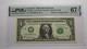 $1 2017 Repeater Serial Number Federal Reserve Currency Bank Note Bill Pmg Unc67