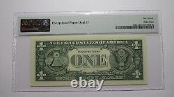 $1 2017 Repeater Serial Number Federal Reserve Currency Bank Note Bill PMG UNC67