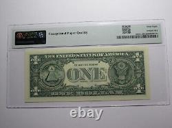 $1 2017 Repeater Serial Number Federal Reserve Currency Bank Note Bill PMG UNC68